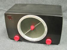 vintage 1950 MOTOROLA  black/red retro Atomic Bakelite tube RADIO 5X13U WORKS picture