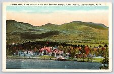 Forest Hall Lake Placid Club & Sentinel Range Adirondacks New York NY Postcard picture