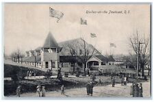 Cranston Rhode Island Postcard Rhodes-On-The-Pawtucket Scene c1905's Antique picture