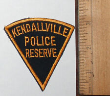 Very Old KENDALLVILLE POLICE RESERVE Indiana IN PD Vintage small patch picture