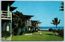 Delray Beach Florida~Fatio House On The Ocean~Vintage Postcard picture