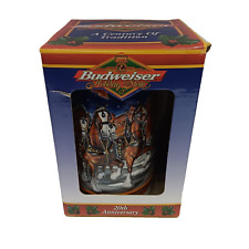 🐴 Budweiser 1999 Holiday Stein Mug 20th Anniversary Clydesdales with Box picture