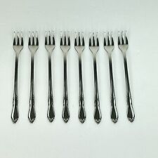 Set Of 8 Simeon L George H Rogers Homestead Stainless Cocktail Seafood Forks New picture