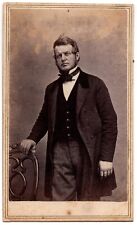 ANTIQUE CDV CIRCA 1860s T.D. TOOKERS HANDSOME BEARDED MAN ANN ARBOR MICHIGAN picture