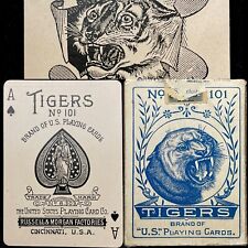 c1894 HIGH GRADE Russell & Morgan Antique Playing Cards Historic 52+ Joker Deck picture