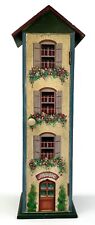 Decorative Hand-painted Wooden Storage Tower (25.5 x 7 x 8.5) picture