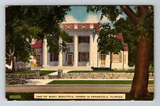 Pensacola, FL-Florida, One Of Many Beautiful Homes Antique, Vintage Postcard picture