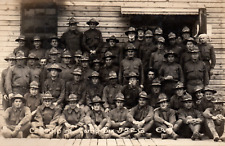 World War I Army 310th Infantry 78th Infantry Camp Dix Real Photo Postcard picture