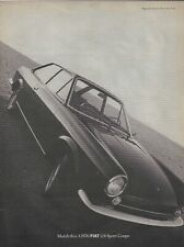1968 Fiat 124 Sport Coupe Ad Vintage Magazine Advertisement 1.4 Litre L4 5MT 68 picture