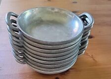 9 Avail Vintage Wilton Columbia Dishes RWP Silver Pewter small  handled  W: 7.5