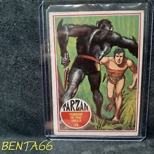 1966 Philadelphia Tarzan 🔥 Gum Card #15 Terror In The Trees - A picture