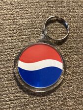 Vintage 1990’s Project Globe Pepsi Soda Wave Clear Plastic Logo Key Chain picture