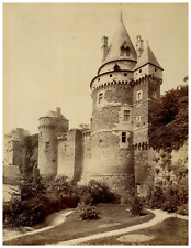 France, Vitré, Château de Vitré Vintage print, Albumin Print 27.5x21   picture