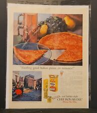 Chef Boy-Ar-Dee Complete Pizza Pie Mix Kit Vintage Print Ad 1957 picture