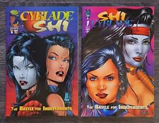 Cyblade / Shi: #1 - Key 1st App Witchblade - 2 Tucci + Silvestri Variant Set picture