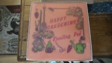 Vintage HAPPY GARDENING KNEELING PAD Foam, Illustrated, Orange picture