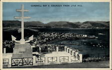 Gourock Scotland United Kingdom Cardwell Bay from Lyle Hill vintage postcard picture