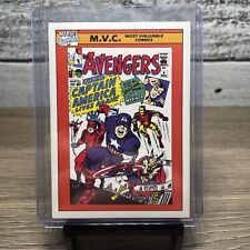 1990 Marvel Super Heroes Series 1 Impel MVC #136 Avengers #4 Card picture