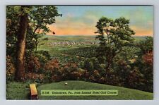 Uniontown PA- Pennsylvania, Summit Hotel Golf Course, Vintage c1943 Postcard picture