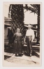 Photo c 1940's Colonel Sanders Look Alike and Woman in Los Angeles California picture