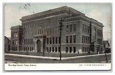 New High School Building Tipton Indiana IN DB Postcard Y1 picture