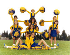 Vintage Girls Cheerleading Team with Pom, Poms / 1970's / 80's-Original-Snapshot picture
