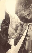 RPPC - Looking Out from Box Canon - Ouray, Colorado picture