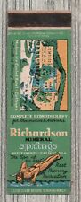 Matchbook Cover-Richardson Mineral Springs Butte County California-6277 picture