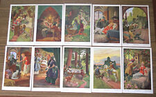 10 SLEEPING BEAUTY - BROTHERS GRIMM - OTTO KUBEL Old Postcards picture
