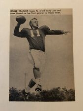 Doyle Traylor Baylor Bears 1957 S&S Football Pictorial CO Panel picture