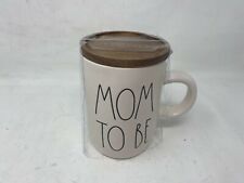 Rae Dunn Ceramic 18oz Mom to be Coffee Mug & Top CC02B29007 picture