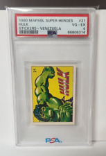 1980 Marvel Super Heroes Hulk #21 PSA 4 VG-EX Stickers Venezuelan RARE picture