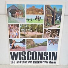 Vintage Wisconsin The Land That Was Made For Vacations Tourist Travel Brochure picture