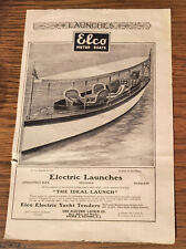2 LOT 1906 Vintage Elco Motor Boat Electric Launch & Northern PacificYellowstone picture