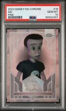 2023 Disney Topps Chrome 100 SID #16 Pink /399 PSA 10 GEM TOY STORY picture