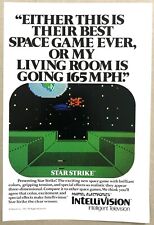 Vintage 1982 Original Print Ad Full Page - Mattel Intellivision Star Strike picture