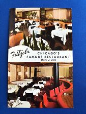 Vintage Postcard..Fritzel’s Chicago’s Famous Restaurant State At Lake.. picture