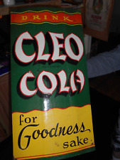 1939 Cleo Cola Tin Sign Rare picture