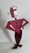 Hollis Fingold Memphis Design Gal With Attitude Pink Kinetic Postmodern Figure picture