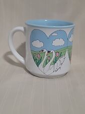 Vintage Audrey Christie Recycled Paper Products Mug Animal Couple Lovers Rainbow picture