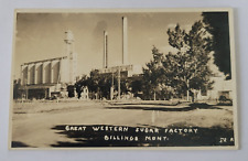 RPPC Great Western Sugar Factory Billings Montana Exterior View picture
