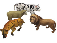 Schleich & Safari animal Toy Figures Lion, white tiger , sheep, hyena 2005 picture