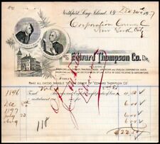 1897 Northport  NY - Law Books - Edward Thompson Co - EX RARE Letter Head Bill picture