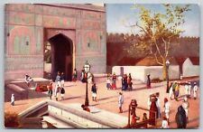 Jeypore India~City Gate~Walled City~Carrying Goods On Head~1910 TUCK Postcard picture
