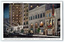 c1940's Harvey's Famous Restaurant Exterior Washington DC Unposted Postcard picture