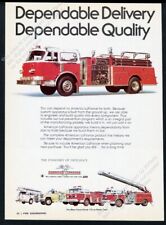 1980 American LaFrance fire engine ture truck 5 models photo vtg trade print ad picture