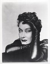 Gloria Swanson striking studio portrait wearing black leather gloves 8x10 photo picture