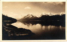 Lake McDonald Rocky Point Glacier National Park Whitefish Montana Postcard RPPC picture