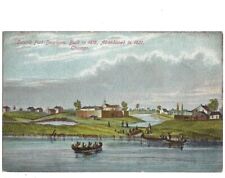 Postcard - 1816-1821 View Of Second Fort Dearborn - Chicago Illinois IL - c1910 picture