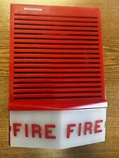 Edwards Vintage Fire Alarm Horn Strobe 24V Red Wall With Wall Plate picture